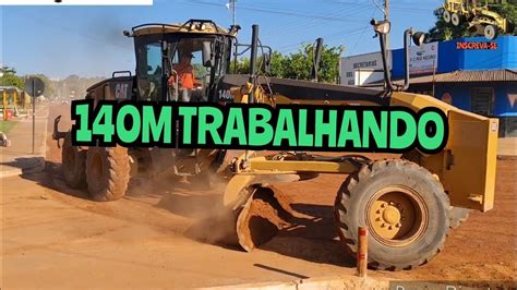 Cat M Trabalhando Motoniveladora Caterpillar Grader Niveleuse