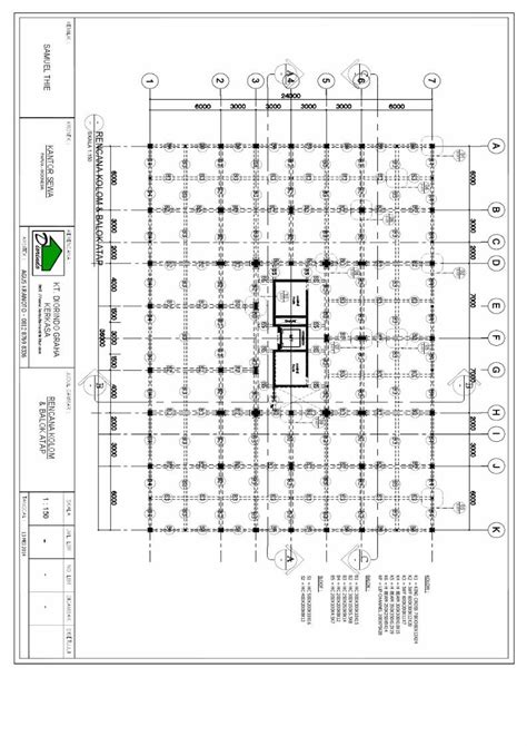 Pdf S Rencana Struktur Kolom Balok Lt Atap Dwg Pdf Dokumen Tips