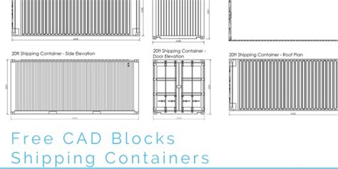 Shipping Containers Footing Cad Drawings