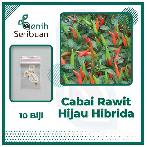 Benih Seribuan Bibit Cabe Rawit Hijau Hibrida F Hiter Benih Cabai