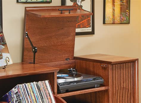 Turntable Console Woodworking Project Woodsmith Plans