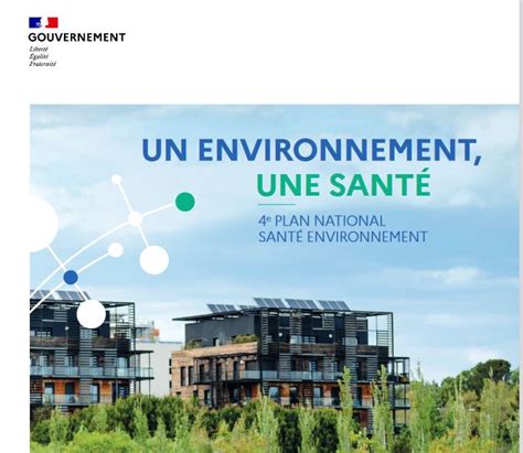 Plan National Santé Environnement 4 PNSE 4 un environnement une