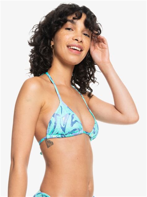 Classic Slide Tri Bikini Top For Women Quiksilver