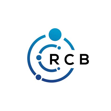 Dise O De Logotipo De Tecnolog A De Letras Rcb Sobre Fondo Blanco Rcb