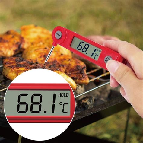 Digitale Probe Thermometer Opvouwbare Voedsel Bbq Grandado