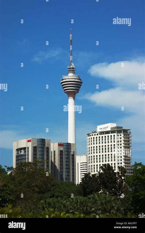 Menara Kuala Lumpur Tower In Malaysia Stock Photo Alamy