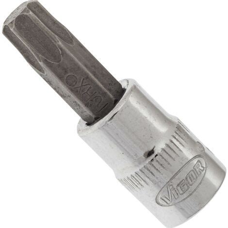 Douille mâle T V2447N Carré creux 1 4 pouce 6 3 mm Profil TORX