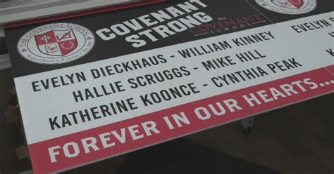 Covenant Strong Yard Signs Honor Victims In Nashville Shooting