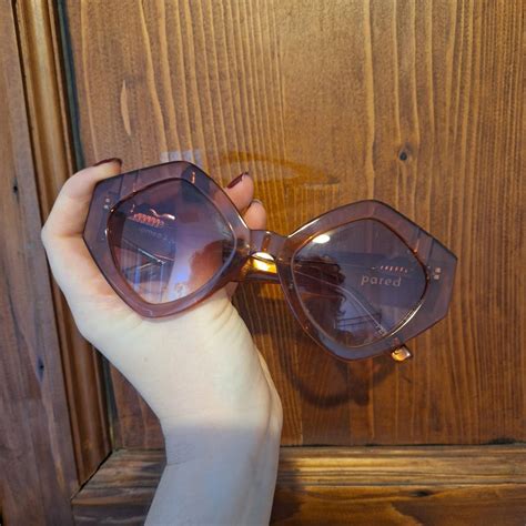 Pared Eyewear Romeo And Juliet Oversized Brown Clear Depop