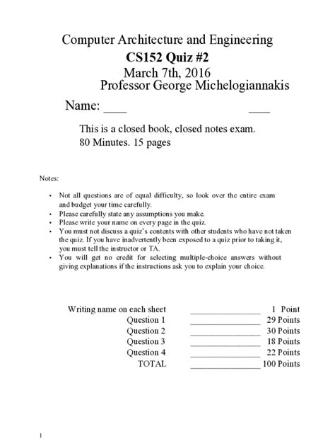 Fillable Online Hkn Eecs Berkeley Cs Quiz This Is A Closed Book