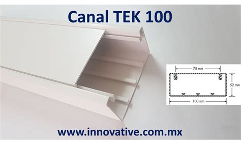 Canal TEK 100 Para Instalaciones Electricas Y Cableado Estructurado