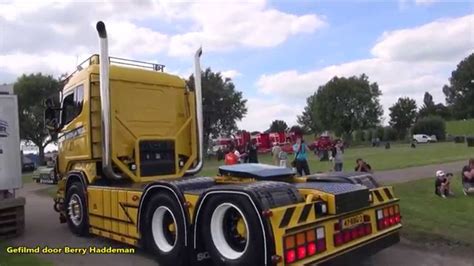 Scania V8 Open Pipe Exhaust Sound Truck Meeting Nog Harder Lopik