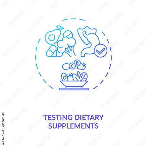 Testing Dietary Supplements Concept Icon Clinical Trials Idea Thin