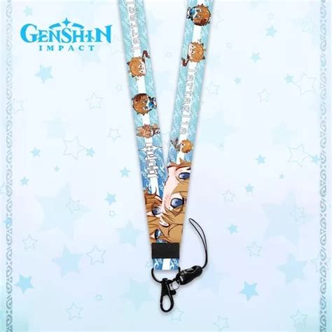 Lanyard Cinta Porta Credencial Tartaglia Genshin Impact En Venta En