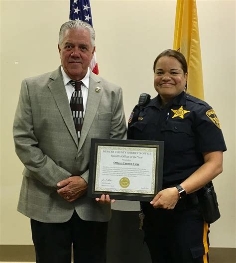 Mercer County Sheriffs Office Names Officer Of The Year Princeton