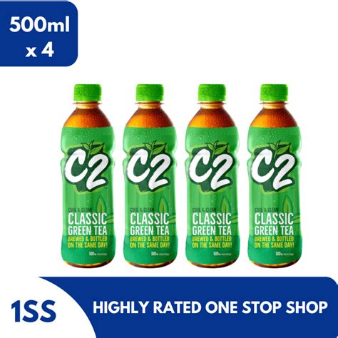 C2 Classic Green Tea 500ml Set Of 4 Lazada Ph