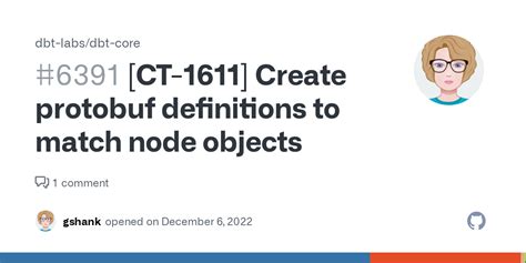 CT 1611 Create Protobuf Definitions To Match Node Objects Issue