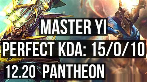 MASTER YI Vs PANTHEON JNG 15 0 10 Legendary 1 5M Mastery EUW