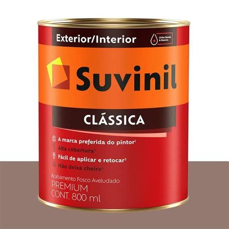 Tinta Clássica Fosca Suvinil Chocolate em Pó 800 ml Tinta para Parede