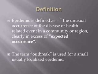 Management of an epidemic | PPT