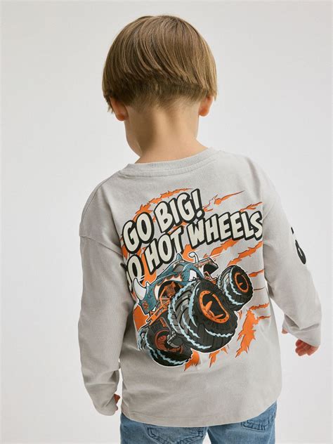 Longsleeve Hot Wheels Kolor Jasnoszary Reserved W X