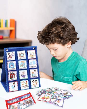 Achort Calendrier Visuel Muraux Enfants Avec Cartes Tableau Des