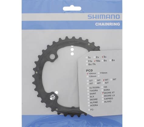 Plateau 36d Shimano Deore XT FC T781 36T AL Le Hollandais Vélo