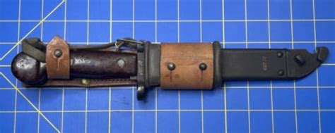 Type I Romanian Bayonet With Rubber Insulator Hand Strap And Leather