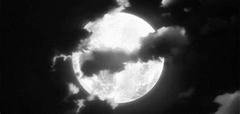 Moon Anime Aesthetic GIF - Black and White Moon Art