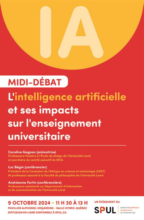 Octobre Midi D Bat Sur L Intelligence Artificielle Et Ses