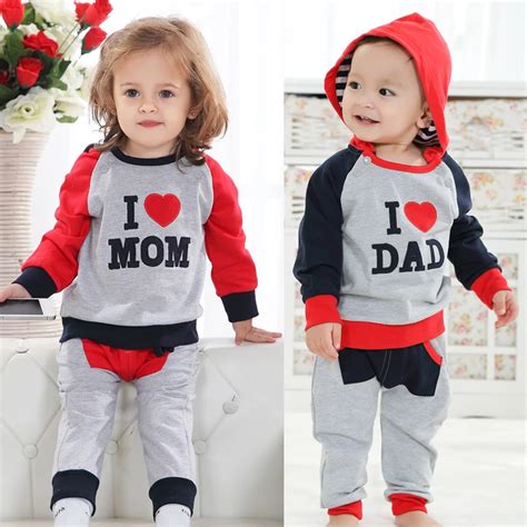 Infant autumn clothes 0 1 year old baby clothes twins set boys clothing-in Clothing Sets from ...