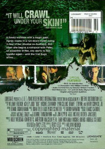 Bug DVD 2007 Harry Connick Jr Ashley Judd Michael Shannon Lynn