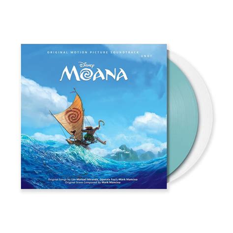 Moana Exclusive Original Soundtrack Light Blue And Clear Vinyl 2lp Record