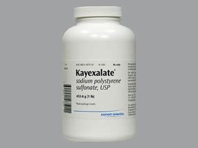 Kayexalate oral : Uses, Side Effects, Interactions, Pictures, Warnings & Dosing - WebMD