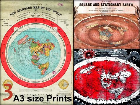 Flat Earth Maps Set Of Maps Flat Earth Map Quot X Quot Off