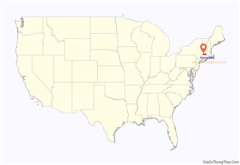 Map of Hampden County, Massachusetts - Thong Thai Real