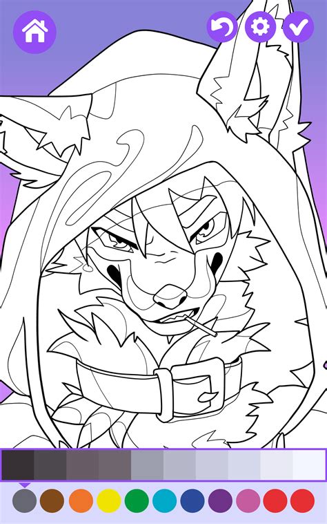 Furry Coloring Sheet 2025