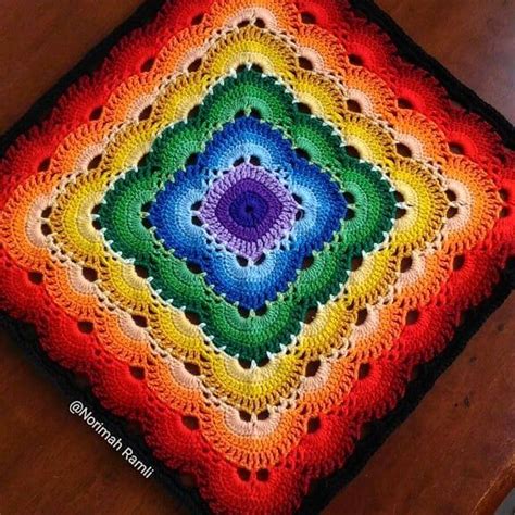 Cushion Cover Crochet On Instagram Try To Be A Rainbow In Someones