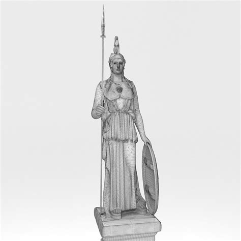 Athena Statue 4K - 3D Model by Pictorer