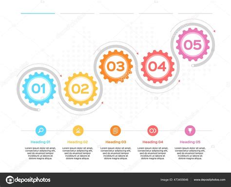 Infogr Fico De Engrenagem Progresso Da Produ O Infogr Fico De