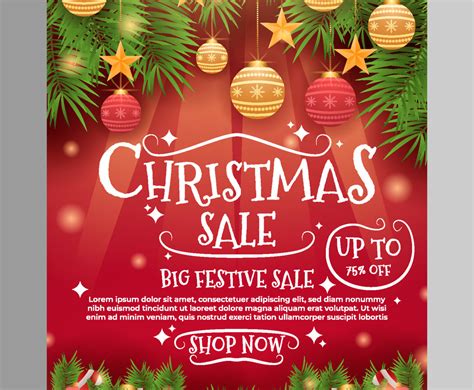 Christmas Sale Poster Template