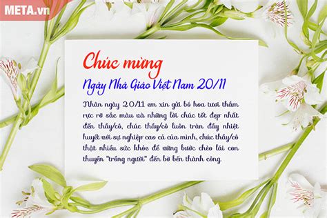 Bộ thiệp chúc mừng ngày Nhà giáo Việt Nam 20 11 Trường THPT Nguyễn