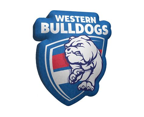 AFL Western Bulldogs Logo Cushion | Western bulldogs, Logo shapes, Bulldog