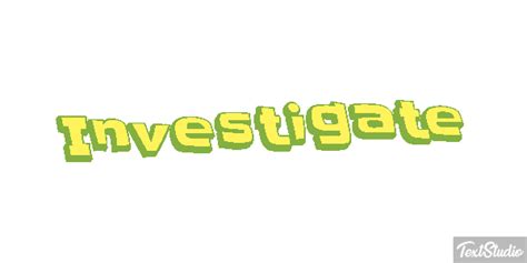 Investigate Word Animated  Logo Designs