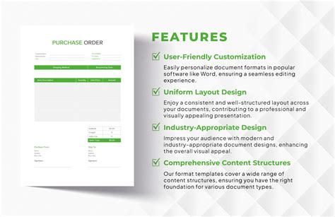 Purchase Order Format Template in Pages, Word, PDF, Excel, Apple ...