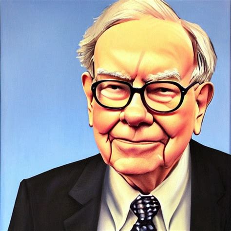 Warren Buffett Portrait Painting By Georgia O Keeffe Ar Arthub Ai