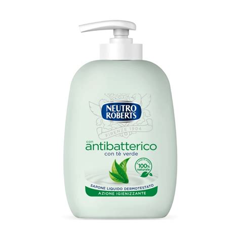 Neutro Roberts Sapone Liquido Con Antibatterico Te Verde Azione