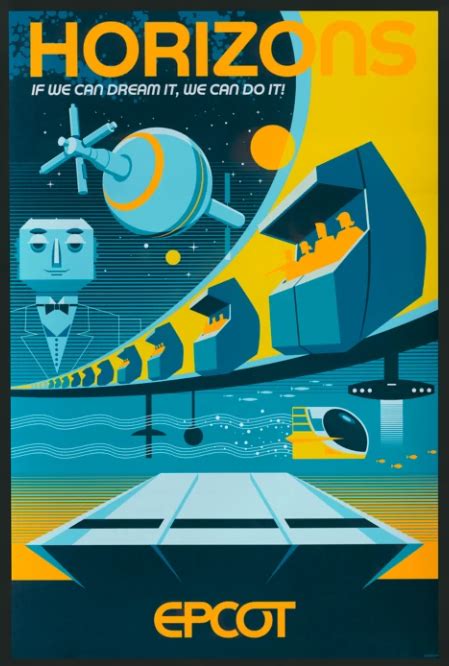 Limited Release Epcot Horizons And Mission Space Posters Now Available