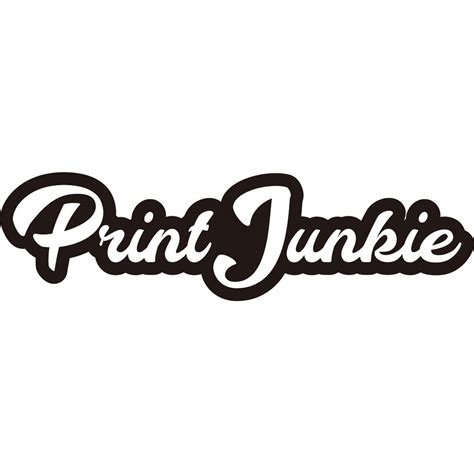 Print Junkie Logo ステッカー Printjunkie