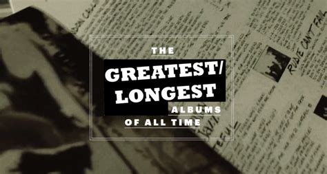 Greatest Longest Albums Of All Time Bracket Bracketfights